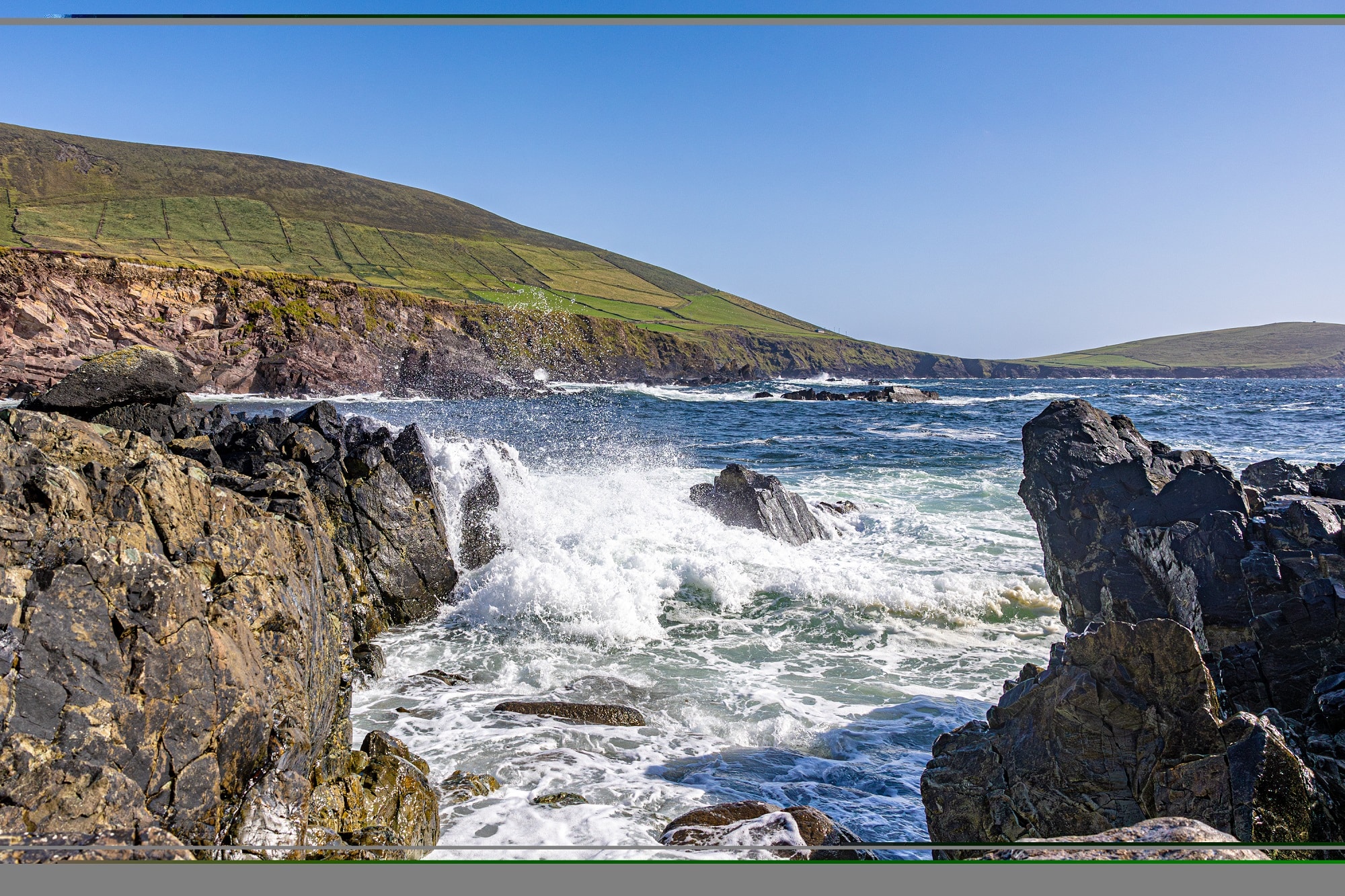 Rugged Atlantic coastline of the Dingle Peninsula, County Kerry