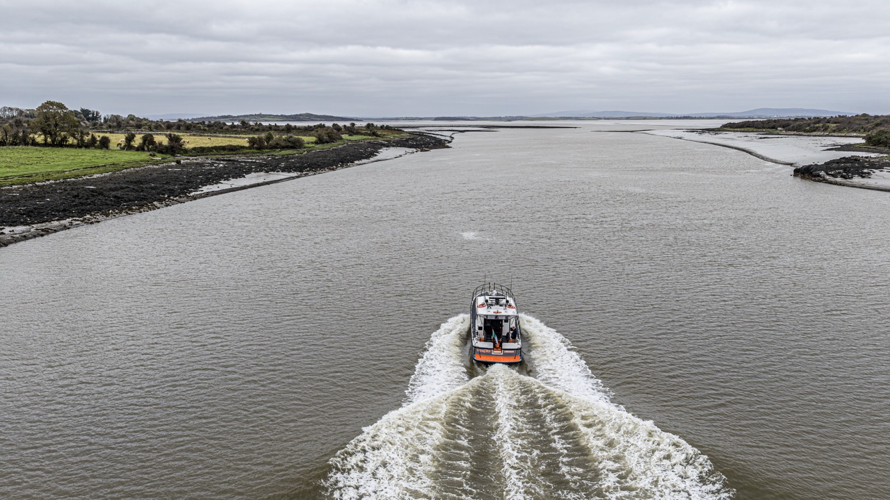 Puffin yacht on the Irish coast