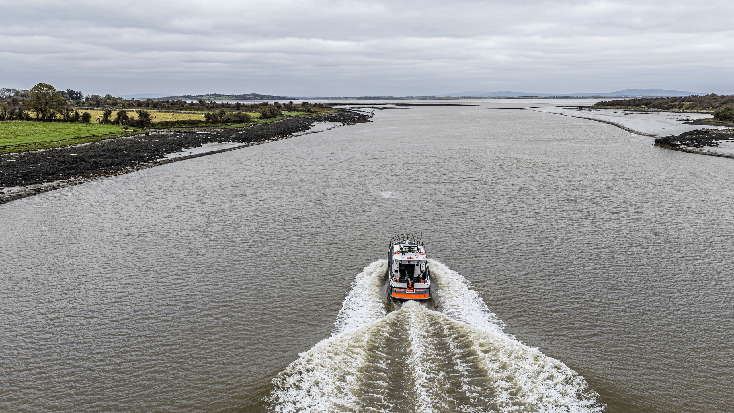 Puffin yacht on the Irish coast
